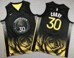 Youth Nike Golden State Warriors #30 Stephen Curry black nba jerseys-XD