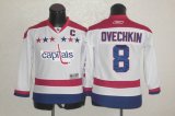 NHL Jerseys Washington Capitals 8 Alex Ovechkin White kids jersey