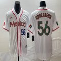 2023 World Cup Mexico #56 Randy Arozarena white green majestic baseball jerseys 26