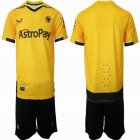 2022-2023 Wolverhampton Wanderers club yellow black soccer jerseys home