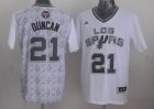 2014 San Antonio Spurs DUNCAN 21 white Latin Nights NBA Jerseys