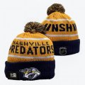 2024 Nashville Predators yellow blue white NHL Sports Cuffed Knit Hats