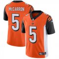 Nike Cincinnati Bengals #5 McCarron orange Color Rush Limited Jersey