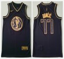 Dallas Mavericks #77 Luca Doncic black gold nike nba jersey-ty