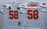 Kansas City Chiefs 58 Derrick Thomas white Throwback NFL Jersey