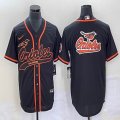 Nike Baltimore Orioles Blank black majestic baseball jersey Joint name-BD 03