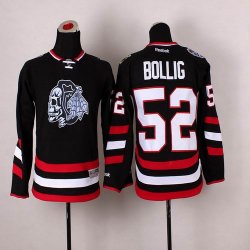 Youth Reebok Chicago Blackhawks Brandon Bollig #52 black nhl Jersey