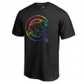 Men's Chicago Cubs Fanatics Branded Pride Black T-Shirt