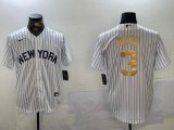 Nike New York Yankees #3 Babe Ruth White fashion majestic baseball Jersey-BD