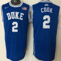 Duke Blue Devils #2 Quinn Cook Drak Blue Basketball Stitched NCAA Jersey