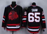 Chicago Blackhawks Andrew Shaw 65# black Ice hockey Jerseys