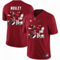 Custom Alabama Crimson Tide #32 C.J. Mosley Red College Color Rush Limited Jerseys