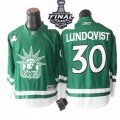 2014 stanley cup Henrik Lundqvist Jersey 30 Green New York Rangers Jerseys