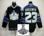 Los Angeles Kings 23# BROWN black 2014 NHL champion Jerseys