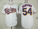 2015 Minnesota Twins #54 Ervin Santana white baseball jersey