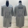 2023 super bowl Nike Philadelphia Eagles #62 Jason Kelce gray Color Rush Limited Jersey