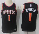 Custom Youth Nike Phoenix Suns #1 Devin Booker black NBA basketball Jerseys