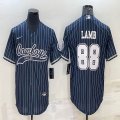 Nike Dallas Cowboys #88 CeeDee Lamb blue baseball jerseys Joint name-BD 01