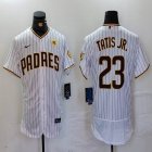 Nike San Diego Padres #23 Fernando Tatis Jr. white Flexbase Authentic Collection Jersey 01