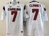 Youth South Carolina Gamecocks Jadeveon Clowney #7 College Football white Jersey