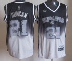 San Antonio Spurs 21 Tim Duncan gray black limited Jerseys