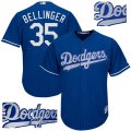 Custom Los Angeles Dodgers #35 Cody Bellinger blue fashion majestic baseball Jersey