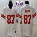 Nike Kansas City Chiefs #87 Travis Kelce white Nike Vapor F.U.S.E. Limited Jersey 03