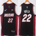 Miami Heat #22 Jimmy Butler black nba basketball jerseys 75th-XD