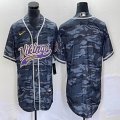 Nike Minnesota Vikings blank gray camo NFL and MLB baseball jerseys Joint name-BD