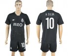 2016-2017 Oporto Club A.SILVA #10 black soccer jersey away