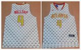 Atlanta Hawks #4 Paul Millsap white Stitched NBA Basketball Jersey