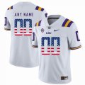 Custom LSU Tigers white College Color Rush Limited Jerseys 001