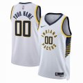 Customized Indiana Pacers white basketball jerseys