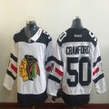 Chicago Blackhawks Corey Crawford 50 white new Ice hockey Jersey