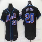 Nike New York Mets #20 Pete Alonso black Flexbase Authentic Collection Jersey