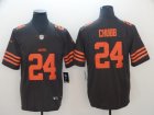 Nike Cleveland Browns #24 Nick Chubb Brown Color Rush Limited Jersey