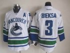 reebok Vancouver Canucks 3 BIEKSA white cheap Jersey