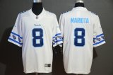 Tennessee Titans #8 Marcus Mariota Nike white Color Rush Limited Jersey with Sleeve label