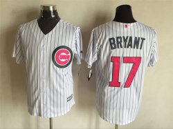 Chicago Cubs Kris Bryant 17# White majestic baseball Jersey