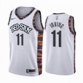 Brooklyn Nets #11 Kyrie Irving white nike NBA basketball Jerseys city version-XD