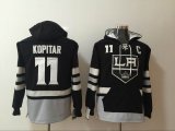 2017 Los Angeles Kings #11 Anze Kopitar black ice hockey Hooded Sweatshirt