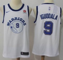 Nike Golden State Warriors Andre Iguodala 9# white basketball jersey-LT