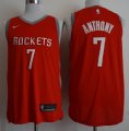 Nike Houston Rockets #7 Carmelo Anthony Red nba Jerseys-688