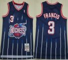 Houston Rockets #3 Steve Francis dark blue throwback NBA jerseys -TY