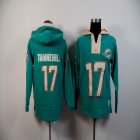 Miami Dolphins 17 Ryan Tannehill Green nfl Hooded Sweatshirt