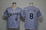 Chicago White Sox #8 Bo Jackson Grey MLB Jerseys