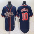 Nike Houston Astros #10 Yuli Gurriel blue majestic baseball jerseys big logo Joint name -BD 02