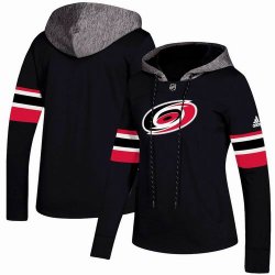 Custom Adidas Carolina Hurricanes black Ice Hockey Hooded Sweatshirt