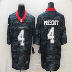 Nike Dallas Cowboys #4 Dak Prescott camo Color Rush Limited Jersey-BD