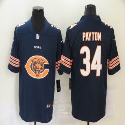 Nike Chicago Bears #34 Walter Payton dark blue fashion Color Rush Limited Jerseys